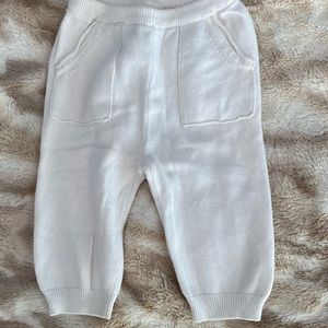 3-6 month white sweatpants